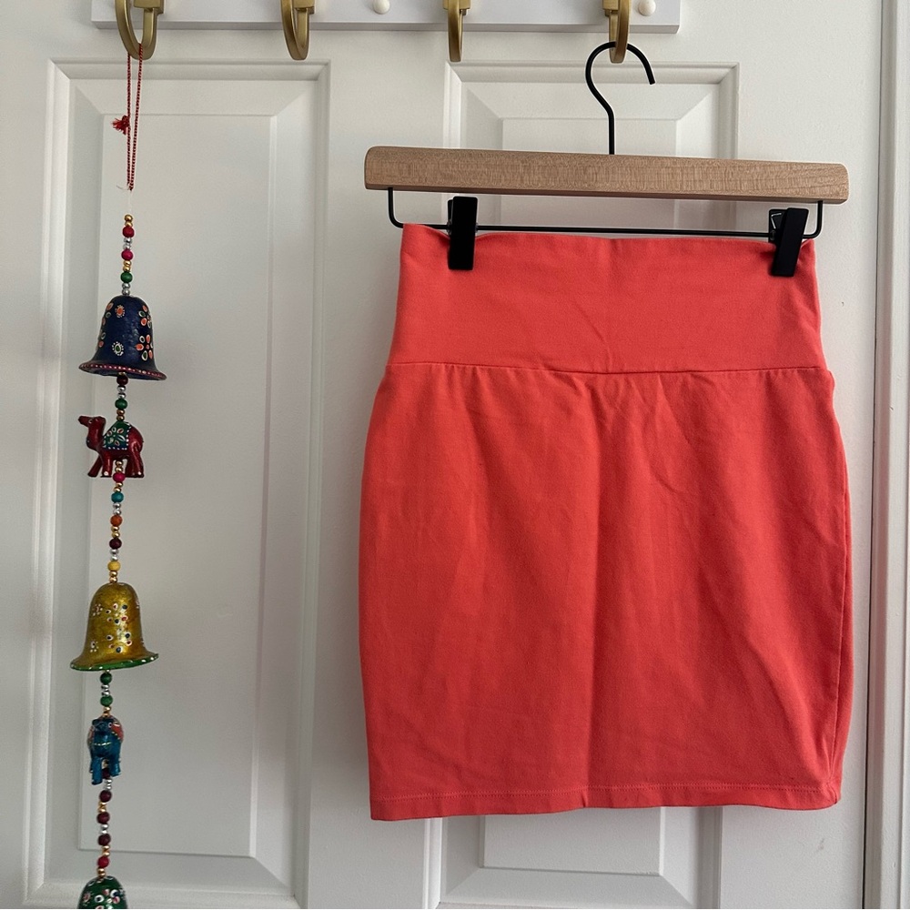Charlotte Russe Pink Mini Knit Skirt Small